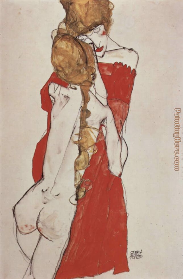 Egon Schiele Mother and daughter